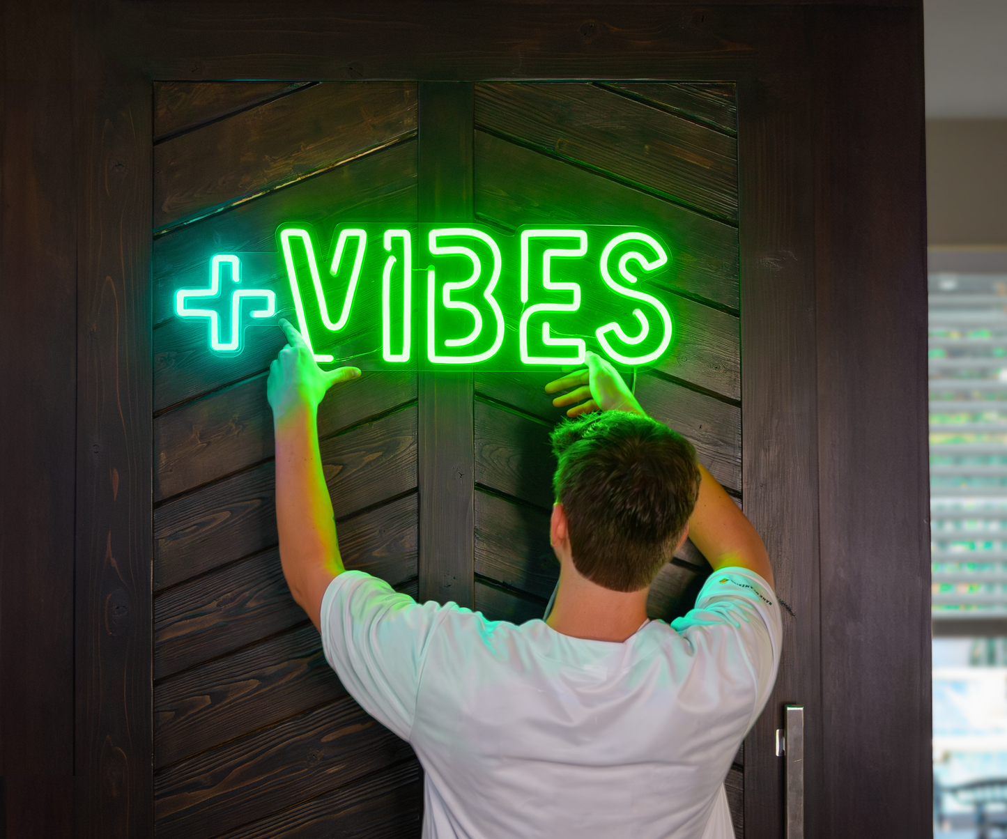 Positive Vibes LED Neon Sign