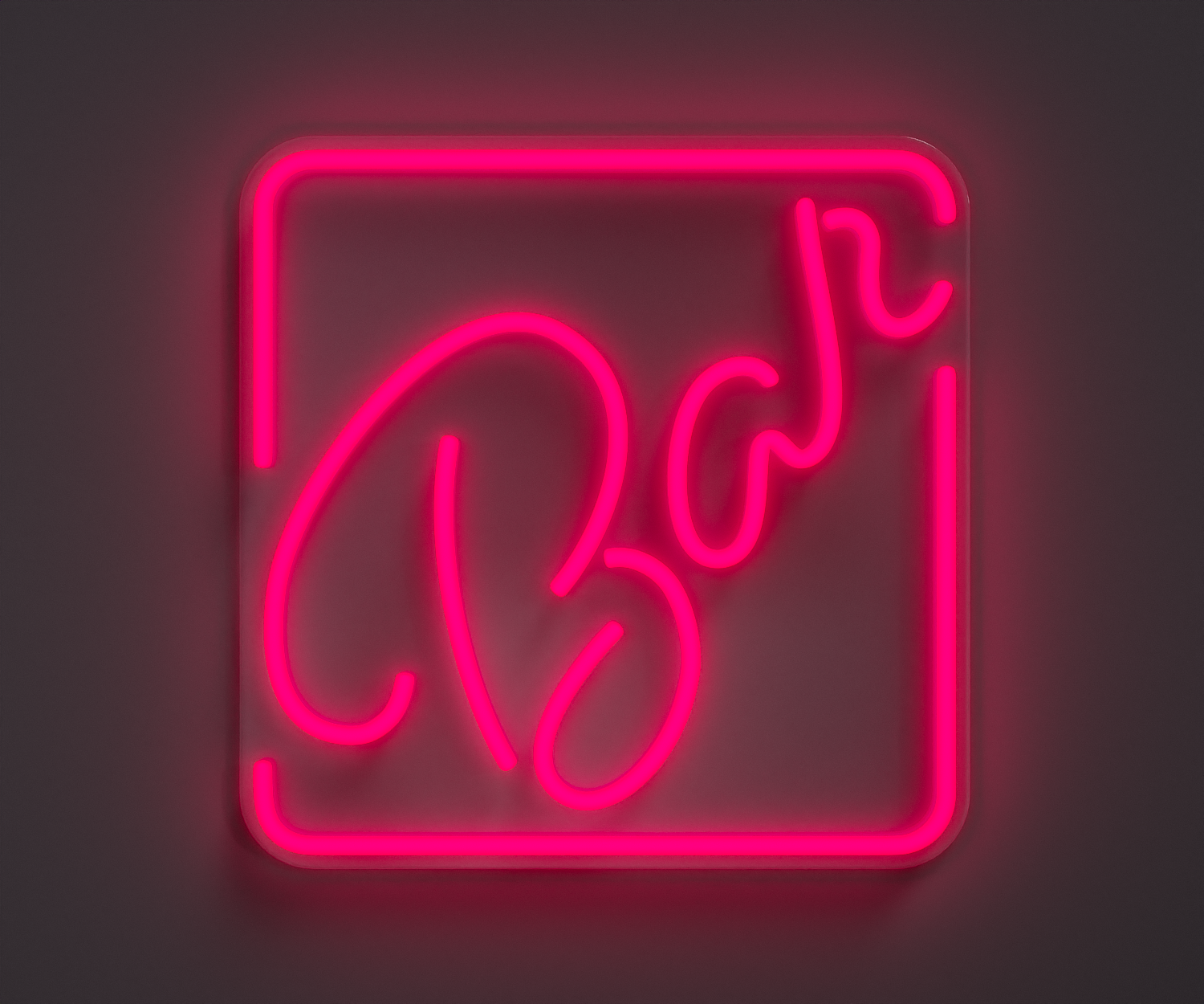 illustration of a pink neon bar sign