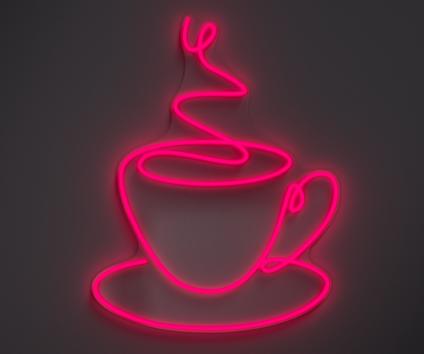 pink coffee neon sign