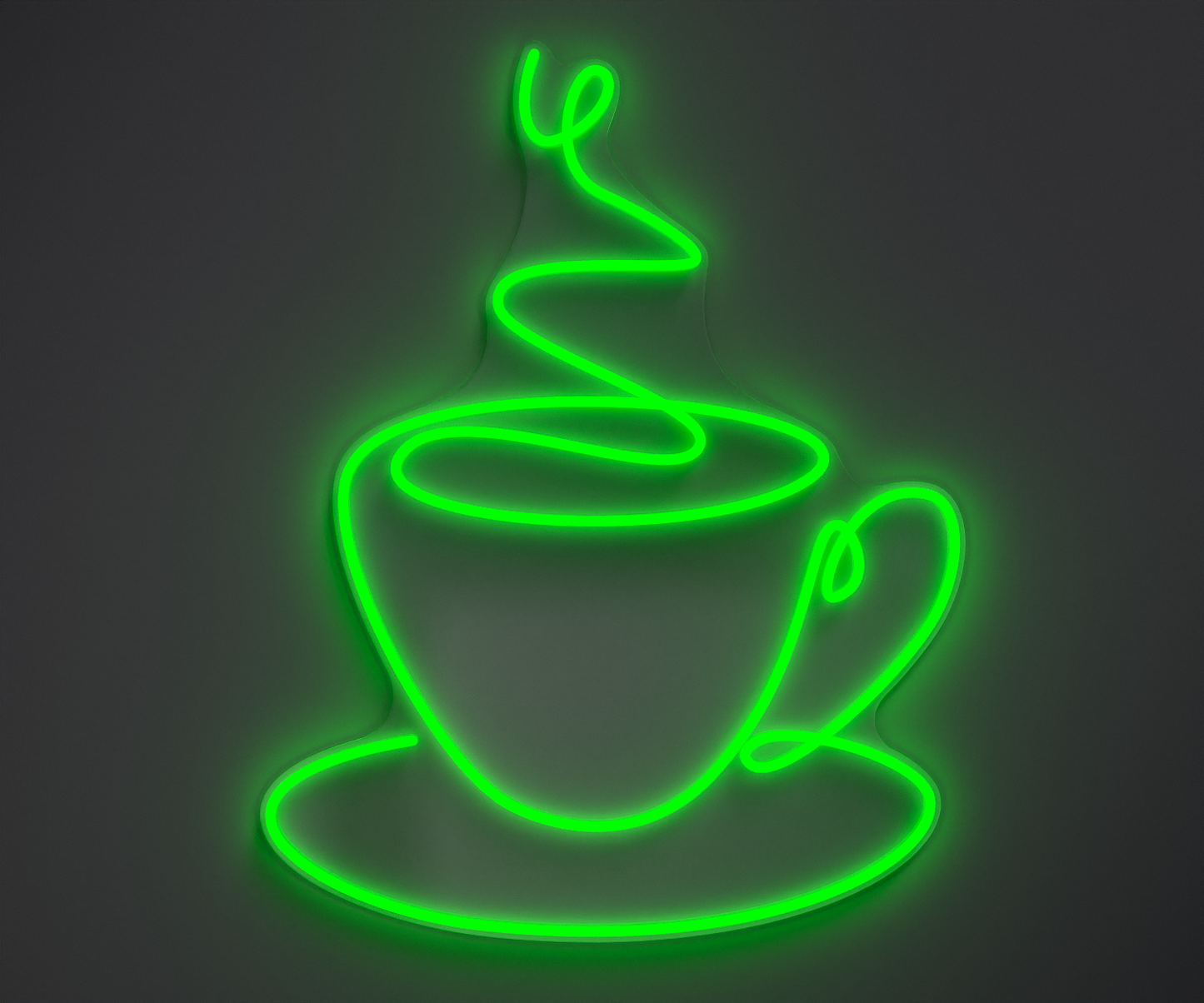 green coffee neon sign