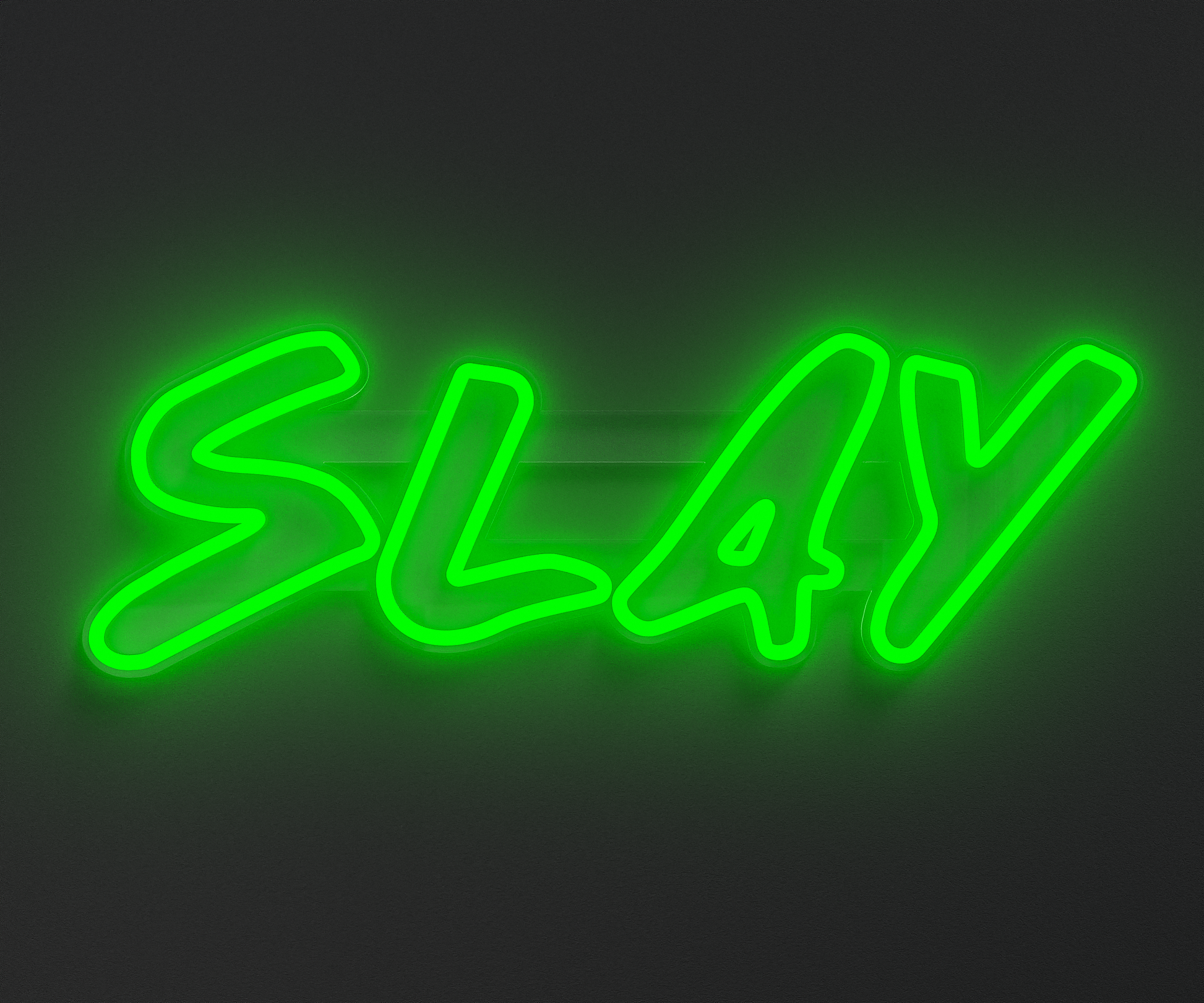 Green Slay Neon Sign