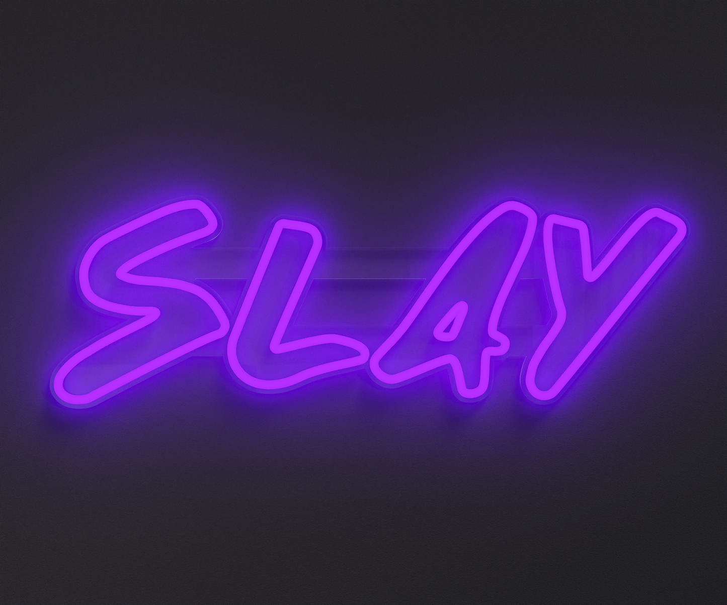 Purple Slay Neon Sign