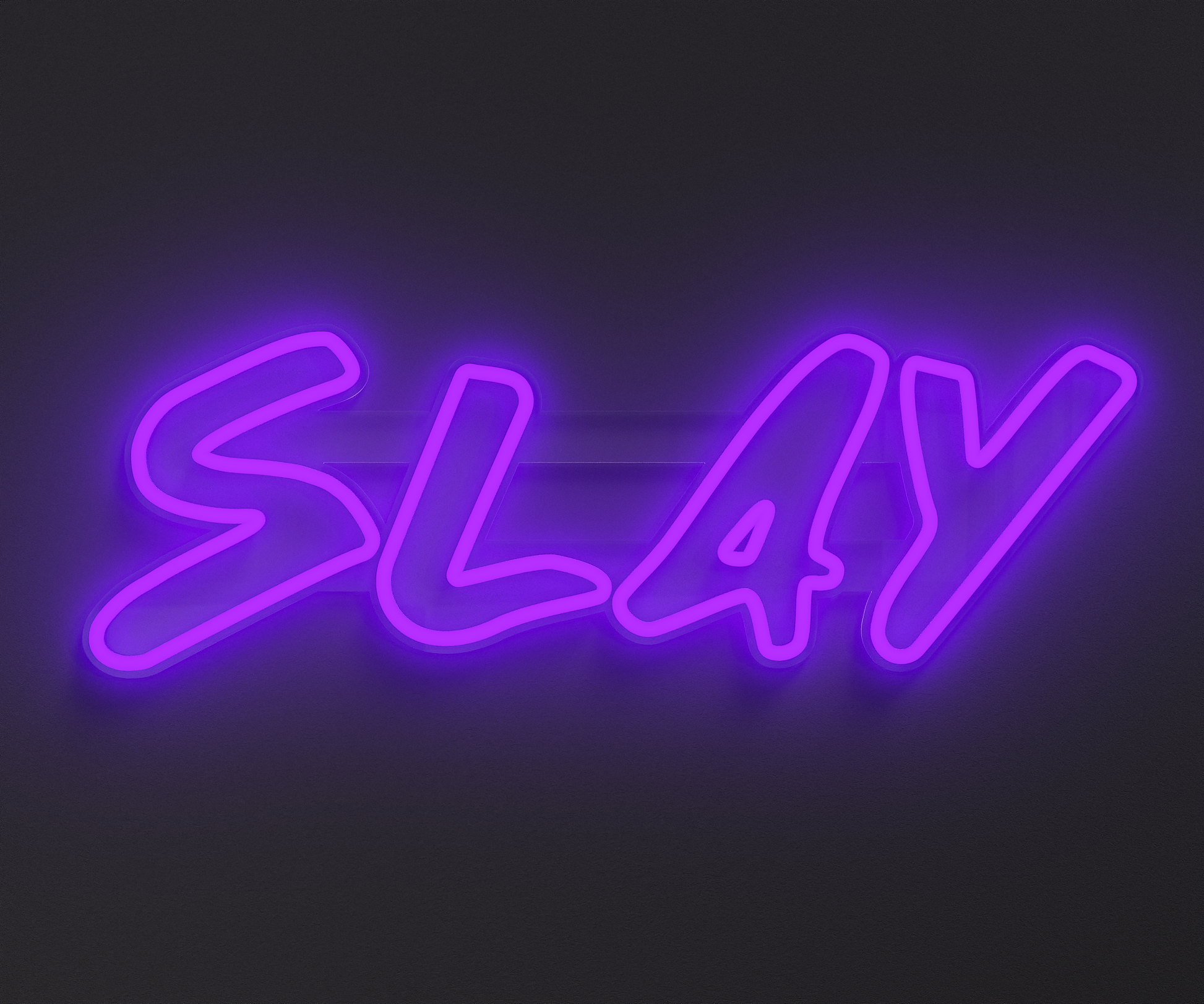 Purple Slay Neon Sign