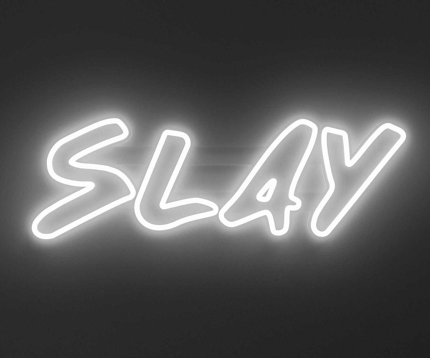 White Slay Neon Sign