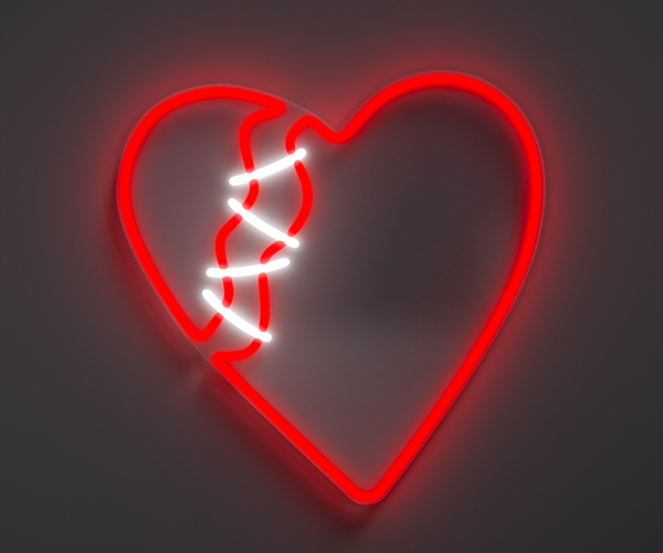 Broken Heart LED Neon Sign - Free Shipping – Valoneon