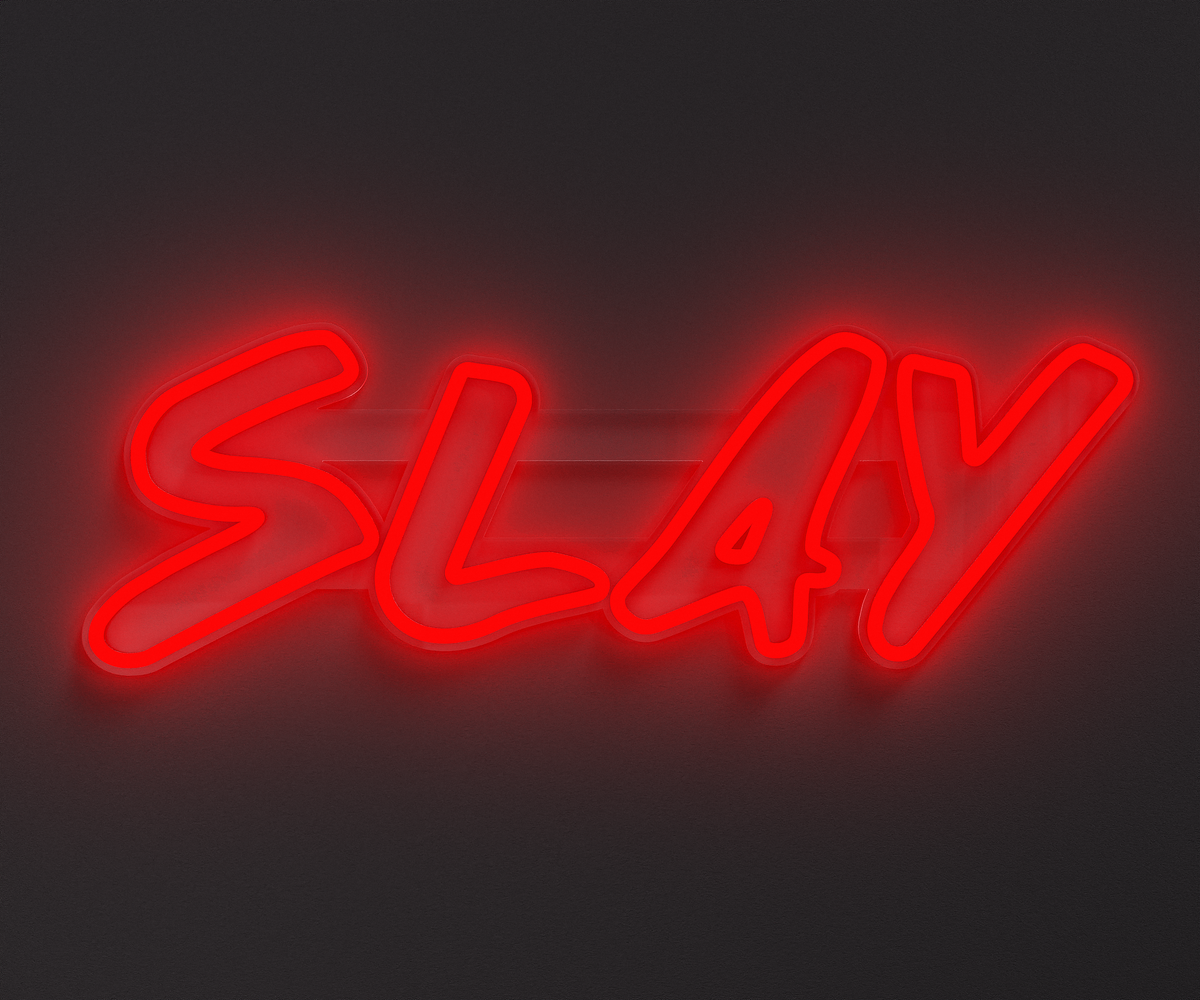 Red Slay Neon Sign